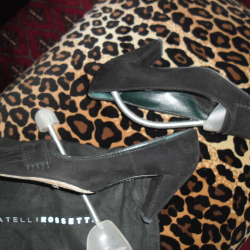 Fratelli Rossetti black pumps like new, size 39.5, 9cm heel