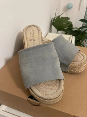 Jeffrey Campbell platform sandals size 36, like new, suede, light blue