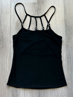 Women's top black like new with pattern