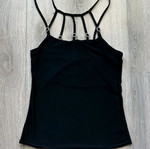 Women's top black like new with pattern