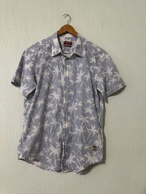 Carrera Jeans men's shirt XL like new, slim fit, blue and white