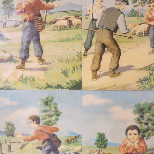 Old school map The boy who cried wolf used