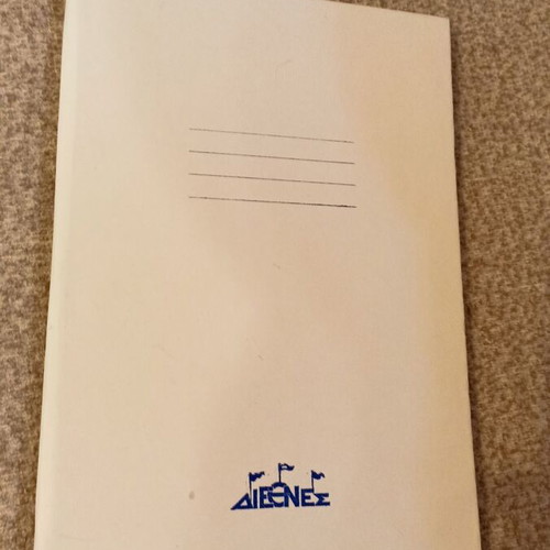 Vintage hardcover notebook DΙΕΘΝΕΣ new, Greek industrial history collectible