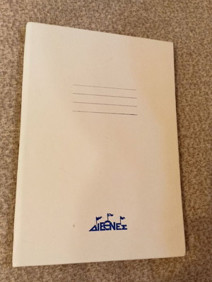 Vintage hardcover notebook DΙΕΘΝΕΣ new, Greek industrial history collectible