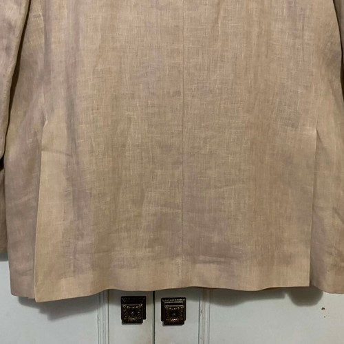 Bizzaro linen men's suit new, beige, size 58
