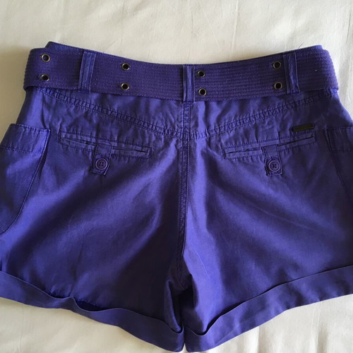 Pepe Jeans women's purple shorts like new with belt, soft fabric