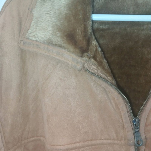 Men's mouton with fur used, brown, size XL