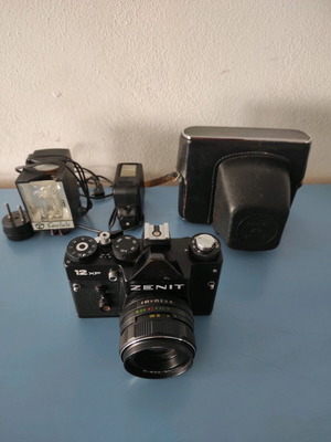Zenit 12 XP camera with flash used