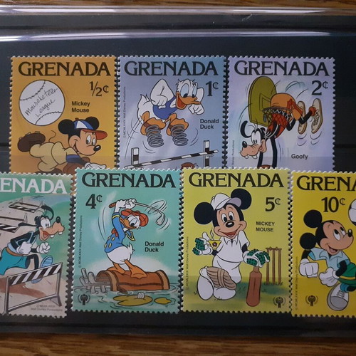 Disney Sport Mickey 1979 Stamp Set Mint from Grenada