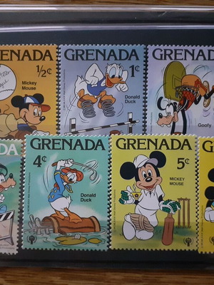 Disney Sport Mickey 1979 Stamp Set Mint from Grenada