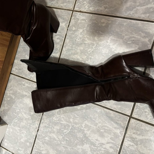 Bershka boots used, size 40, brown and red