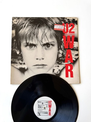 U2 War винилов албум използван, 1983, с разтваряща се корица