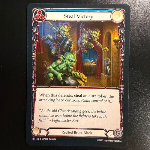 Steal Victory Super Slam card like new, super rare