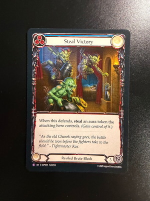 Steal Victory Super Slam card like new, super rare