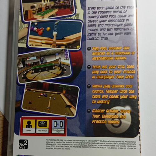 World of Pool PSP game like new