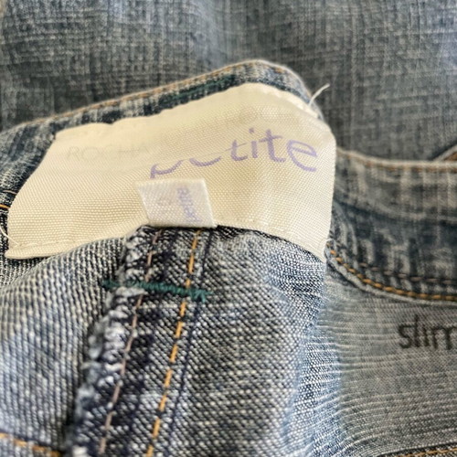 Set of elastic denim pants like new, sizes M and L