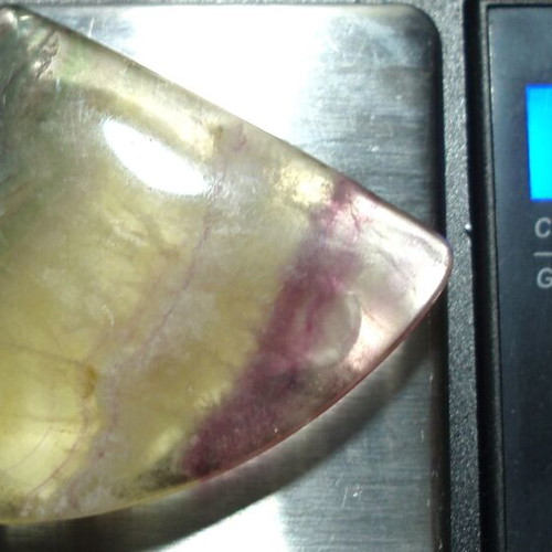 Fluorite mineral 144 ct like new with hole for pendant
