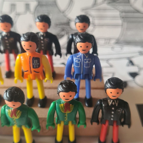 Majorette Majokit vintage figures set of 10 used from 1980s