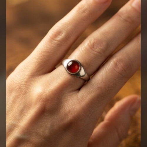 Silver ring used, size 8