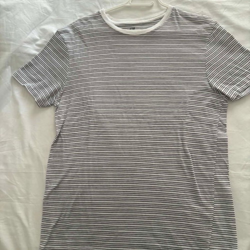 H&M striped T-shirt, cotton, black and white