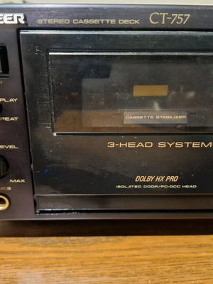 Pioneer CT-757 stereo cassette deck used, non-working