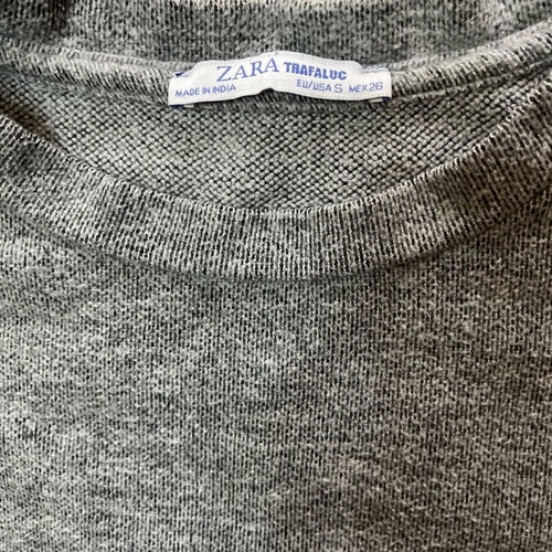 Zara grey sweatshirt used, size S/M