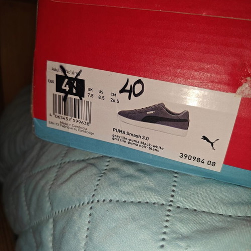 Puma Smash 3.0 sneakers new, grey with black details