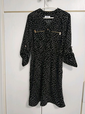 Polka Dot Dress new, size M, black and white