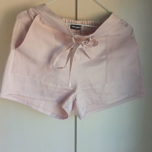 Fullah Sugah pink fabric shorts used, size M