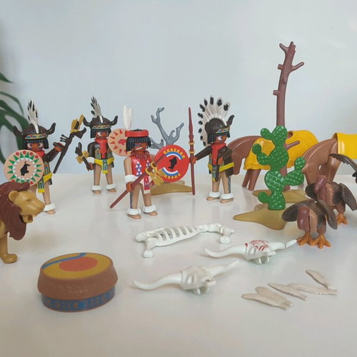 Playmobil Western Indians large set like new with accessories
