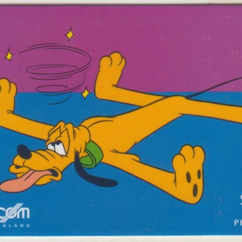 New Zealand Telecom Disney Friends of Mickey Pluto Phonecard