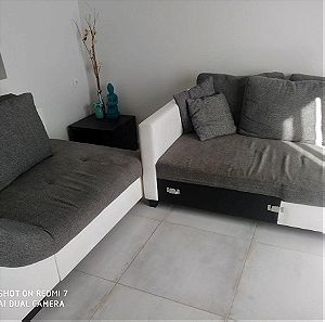 Πωλείται γωνιακος καναπές,με μηχανισμό που γίνεται υπερδιπλο κρεβάτι τιμή 200 ευρώ