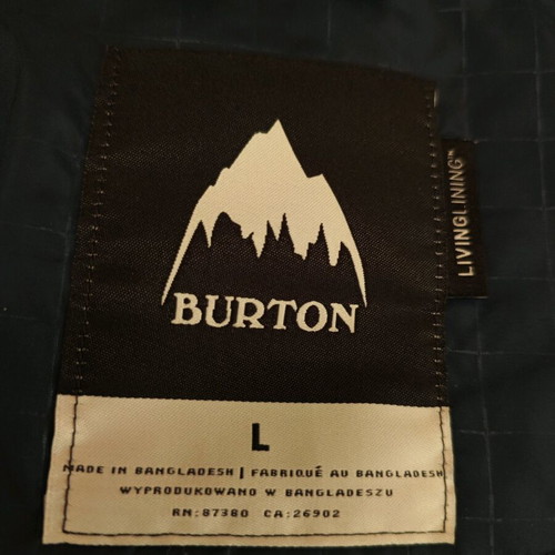 Burton men's jacket like new, size large, gray and blue