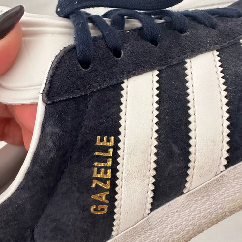Adidas Gazelle men's sneakers used, size 42.5, white and blue