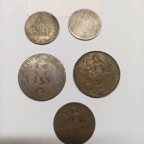 LOT 55 COINS FRANCE
