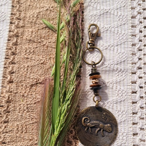 African Handmade Keychain Made of Brass New