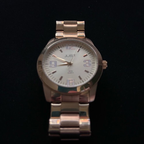 Just Watch gold tone wristwatch lightly used men's