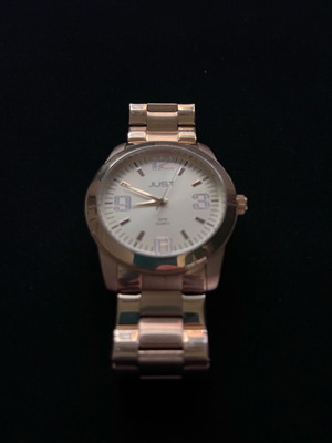 Just Watch gold tone wristwatch lightly used men's