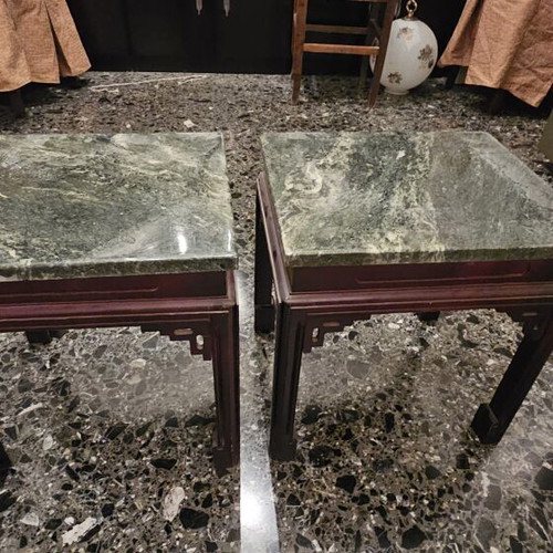 Coffee table set used with marble top 105×42 and 2 small tables 38×38
