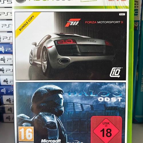 Xbox Forza Motorsport 3 and Halo 3 bundle used