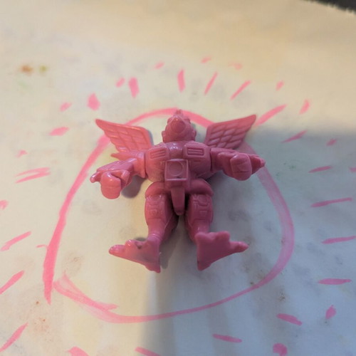 Teratomachos Pink Eagle figure used, slight paint on one foot