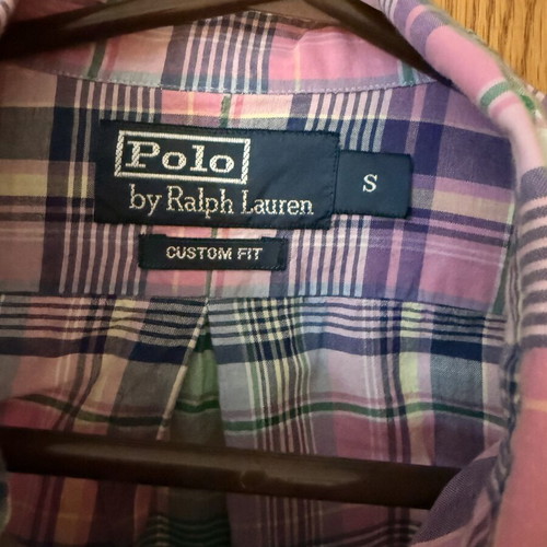 Polo by Ralph Lauren Multicolor Plaid Shirt Size S Custom Fit Like New