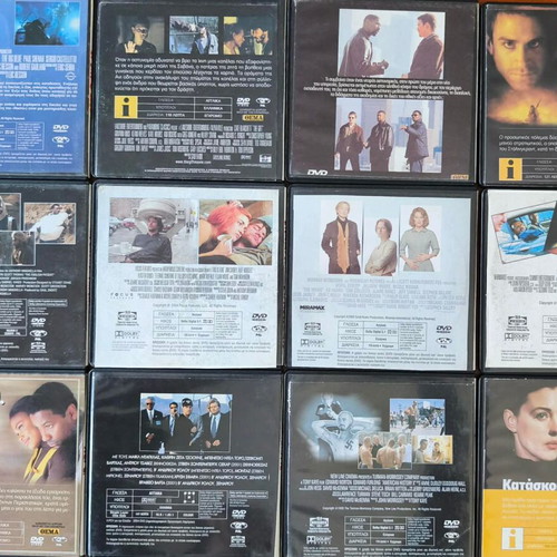 DVD movies used, pack of 12, various genres