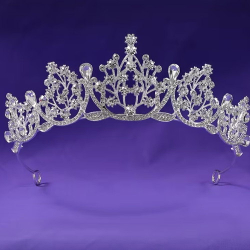 Tiara with Crystal Rhinestones for Bride, New