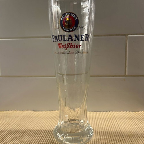 Paulaner beer glass 0.5l new
