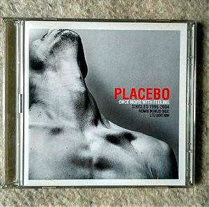 CD PLACEBO ONCE MORE WITH FEELINGS SINGLES +BONUSREMIX CD LIMITED EDITION