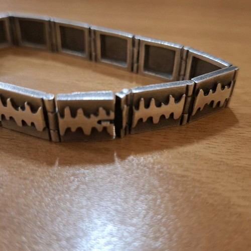 Silver 925 bracelet refurbished with patina