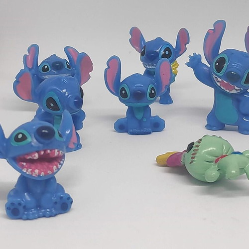 Stitch collectible figures set of 12, like new