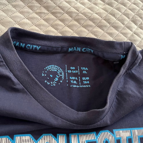 Manchester City Boys' T-shirt XL like new, dark blue, Puma