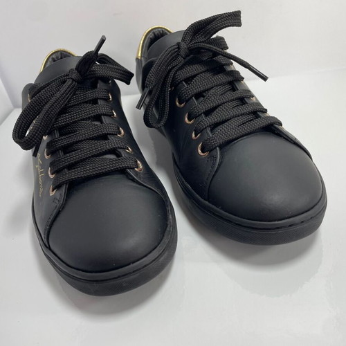 Dolce & Gabbana leather sneakers used, size 37.5, black
